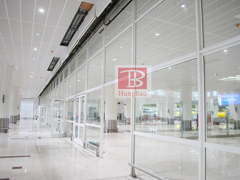 Divisória de galvanização de vidro com classificação de fogo de 26 mm