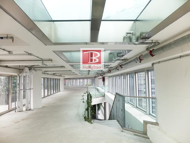 Ei60 BS En1364-2 Piso de vidro isolado para suporte de carga para sistema