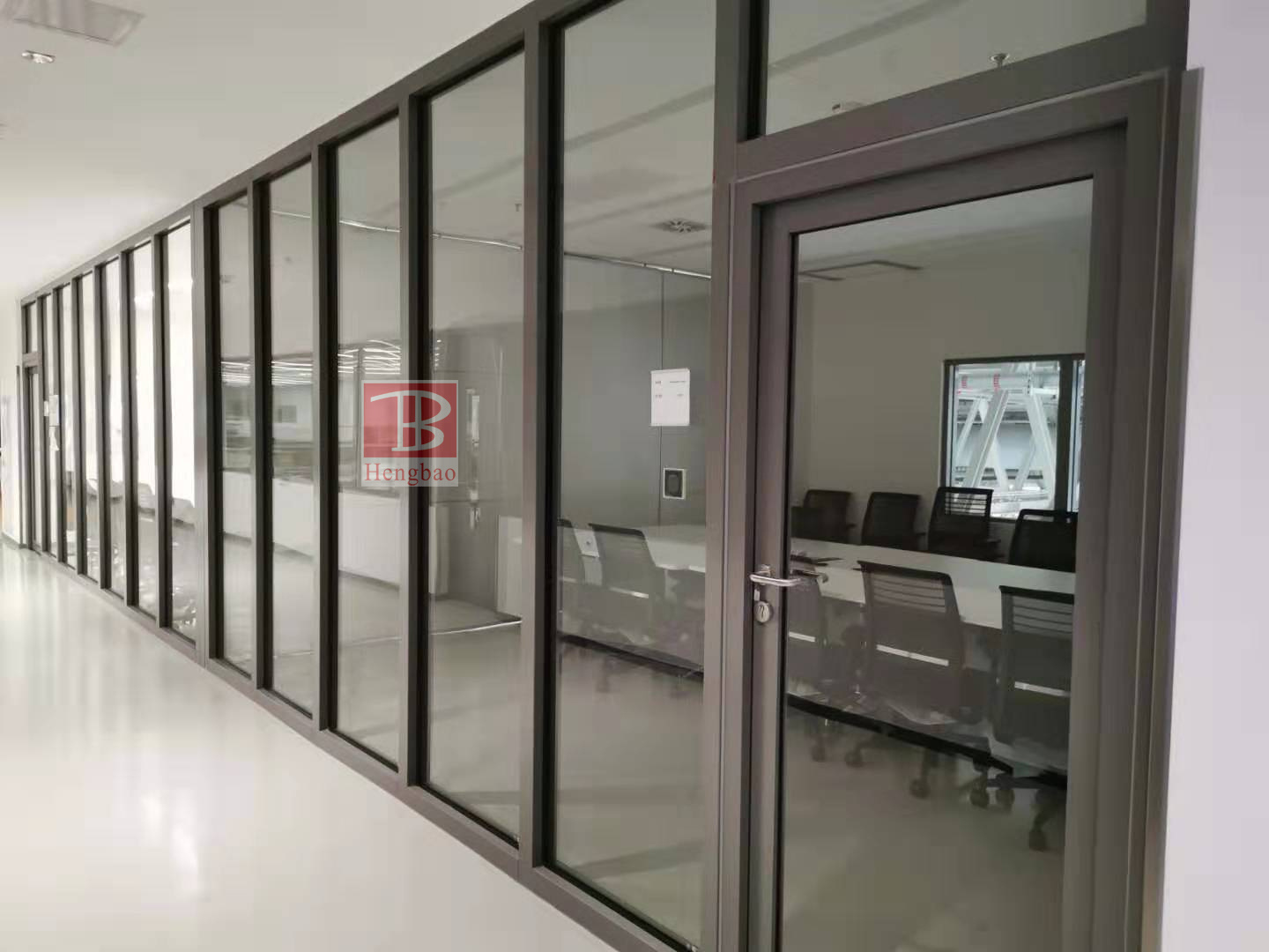 Divisória de vidro resistente ao fogo para escritório